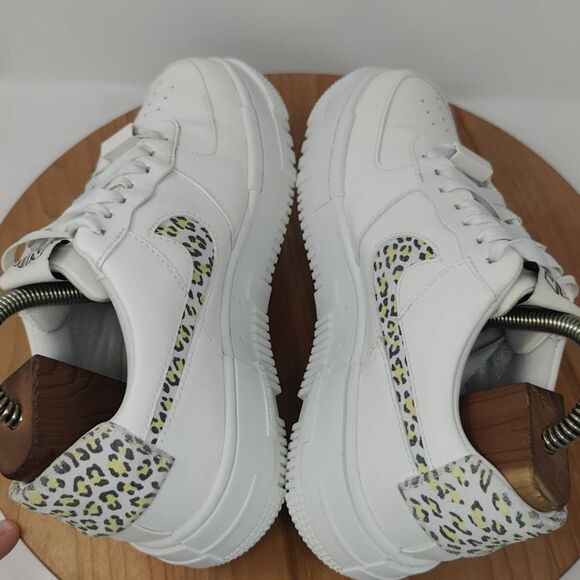 Nike Air Force 1 Pixel Leopard Sneakers- Womens- Size 7.5- White- [DH9632-101] - Picture 9 of 12